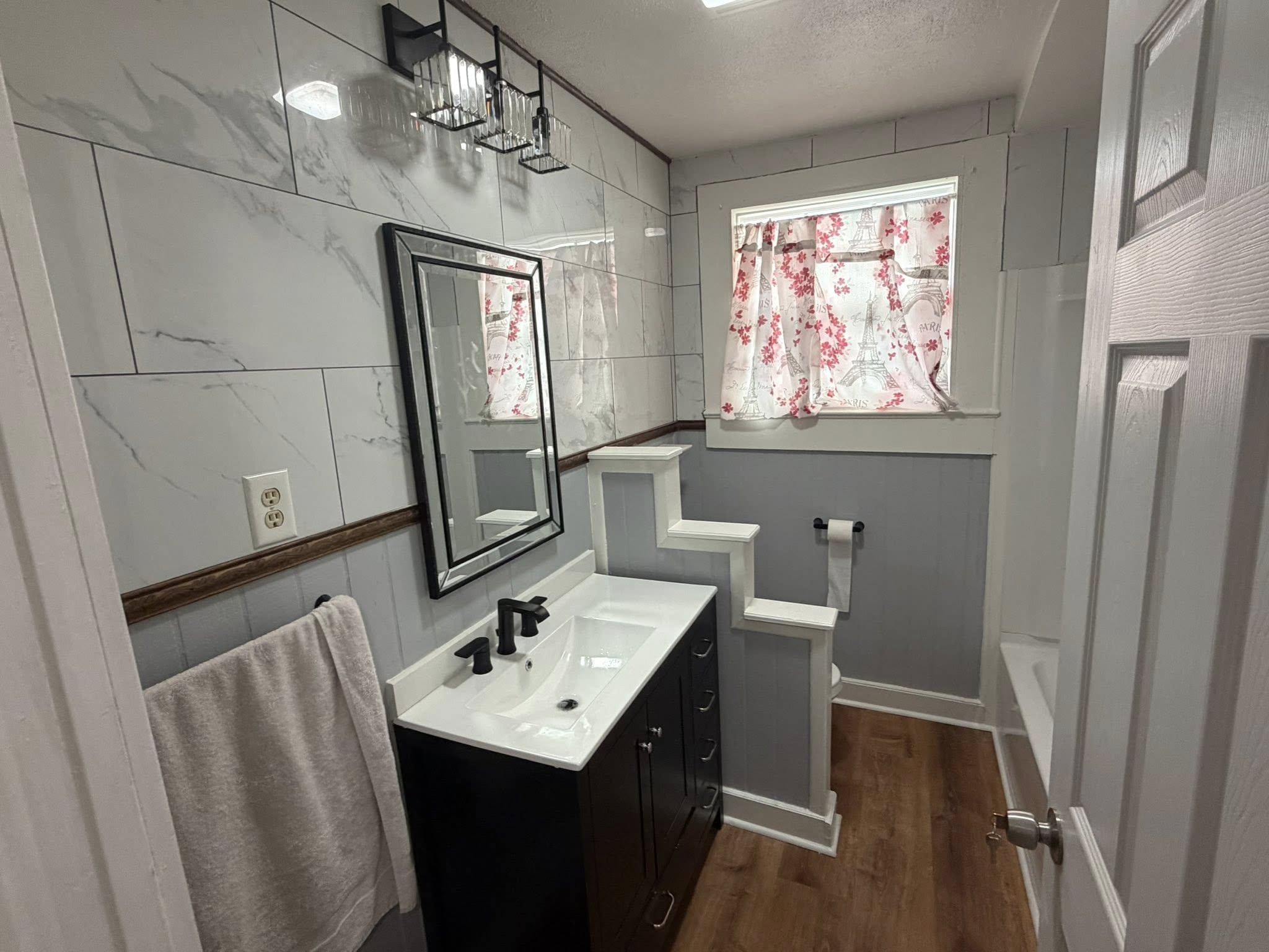 Finished bathroom remodel by Krown