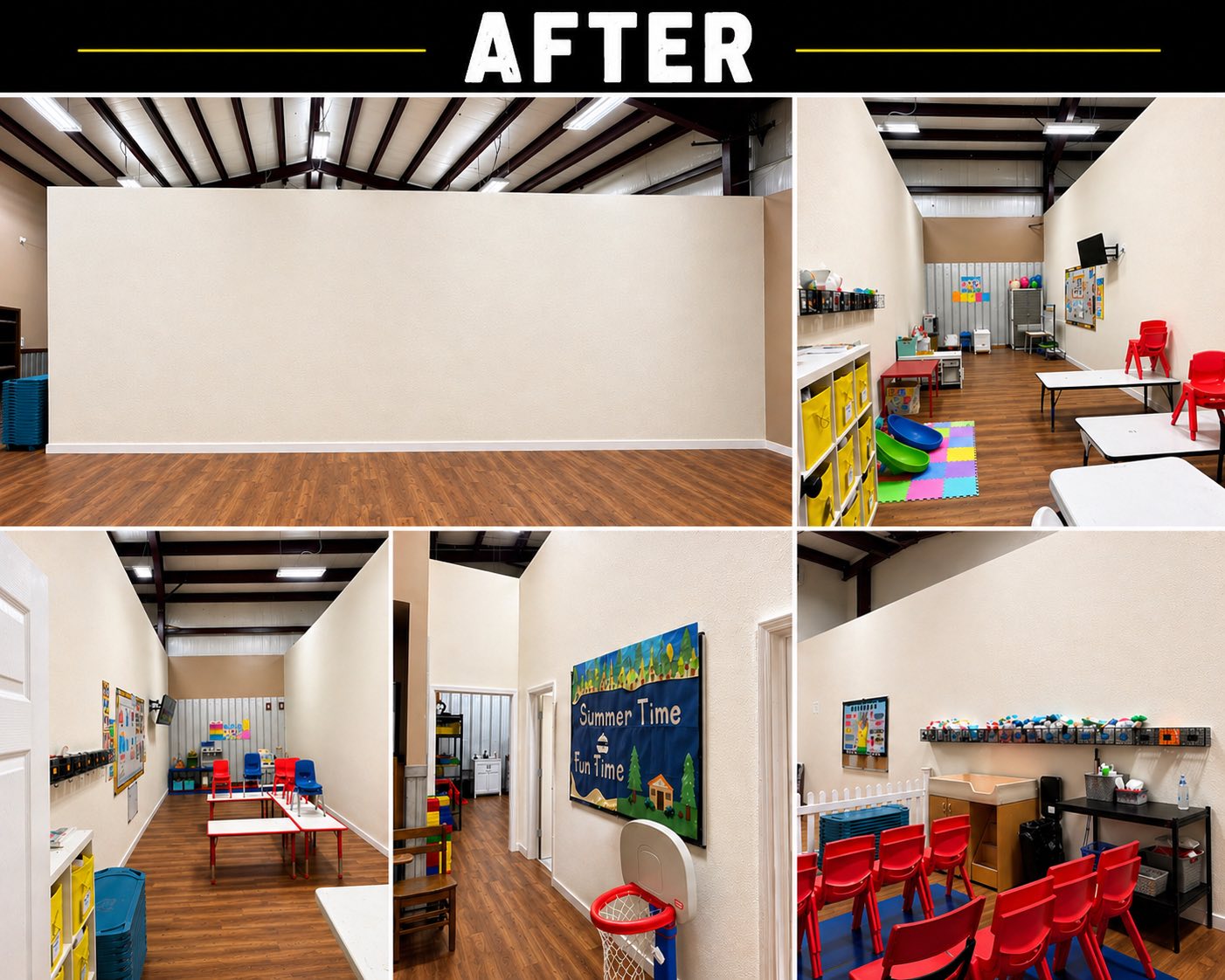 Commercial daycare remodel, after
